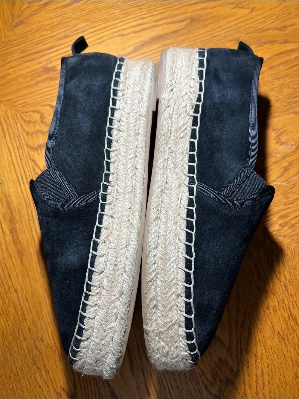 Sam Edelman Black Espadrille Slip-On Flats